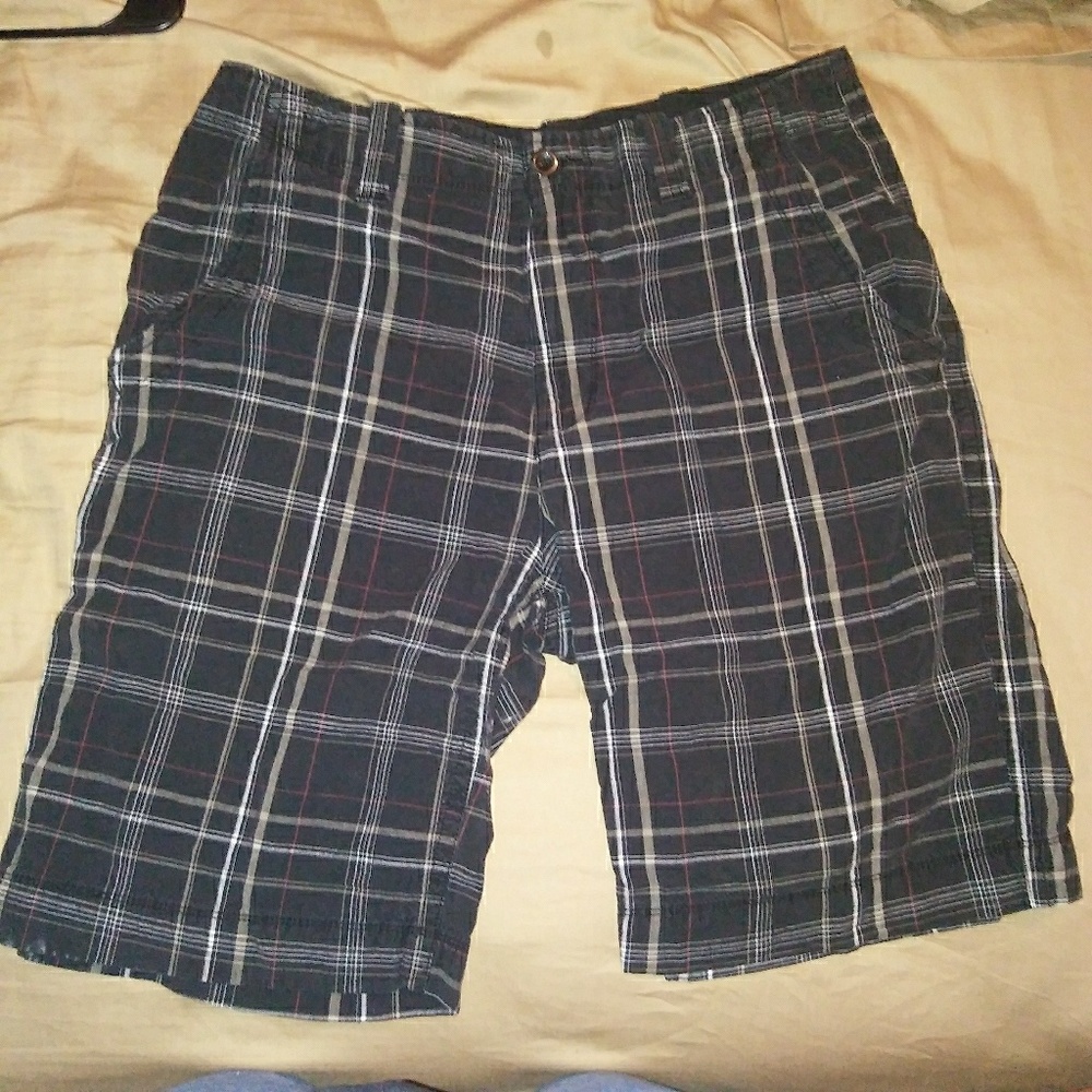 Black Plaid shorts